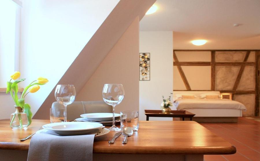 D & S Hotel & Ferienwohnungen เบอซิกไฮม์ ภายนอก รูปภาพ